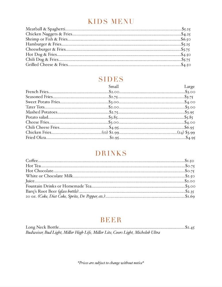 Penny's Cafe Menu image 3